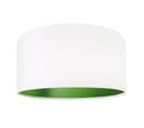 Suspension Enfant Abat-jour Blanc Et Vert 50x50x107