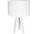 Lampe De Chevet Enfant Trépied Blanc Abat Jour Multicolore