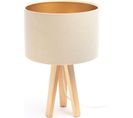 Lampe De Chevet Bois Clair 30x30x46cm