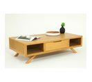 Table Basse Etn Fiftees Teck Massif