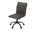 Bill-fauteuil De Bureaux En Cuir Synthétique Patiné Anthracite