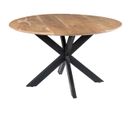 Urban-table à Manger Ronde 6 Personnes D120 Cm, Spider Et Acacia