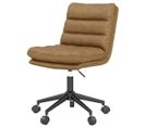 Matt-fauteuil De Bureaux En Cuir Synthétique Patiné Camel