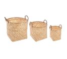 Set De 3 Paniers Ronds En Bambou Naturel