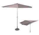 Parasol De Balcon En Aluminium Époxy Coloris Taupe - Dim : 2,7 X 1,3 M