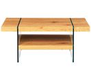 Table Basse En Mdf Avec Rangement Coloris Naturel - Dim : L110 X H45.5 X P60 Cm