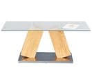 Table Basse Rectangulaire Chêne Sauvage - Dim : L110 X H45 X P60 Cm