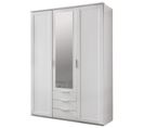 Armoire Enfant En Panneaux De Particules Coloris Blanc - Dim : 135 X 210 X 58 Cm