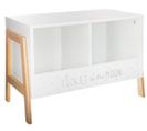 Meuble De Rangement 2 Casiers En Mdf Coloris Blanc - Dim : L.60 X L.30 X H.40 Cm