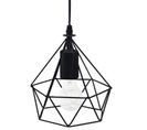 Suspension Design En Métal Avec Fil Noir - Dim : D.19 X H.22 Cm