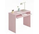 Table Bureau Pour Ordinateur Coloris Rose - Dim : 79 X 90 X 54 Cm