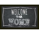 Tapis Anti-poussière En Polyamide Motif Welcome To Our Home - Dim : 40 X 60 Cm