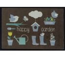 Tapis Anti-poussière "happy Garden" En Polyamide Multicolore - Dim : 40 X 60 Cm