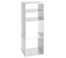 Etagère En Panneau De Particules, Blanc - Dim : L.34.4 X P.32 X H.100.5 Cm