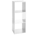 Etagère En Panneaux De Particules 3 Cases Blanc - Dim : L.34,4 X P.32 X H.100,5 Cm