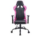 Chaise Gaming, Fauteuil Gamer Noir Et Rose Taille L