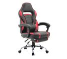 Fauteuil De Bureau Gamer Noir Et Rouge Link