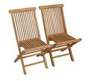 Lot De 2 Chaises De Jardin En Teck Lombok