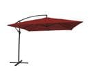 Parasol Déporté Molokai Carré 2,7x2,7m Rouge