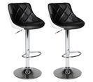 Lot De 2 Tabourets De Bar Noir Et Blanc Jasper