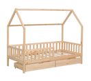 Lit Cabane Pour Enfant 190x90cm En Bois Avec Tiroirs Marceau