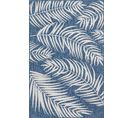 Tapis D'extérieur Rectangle À Motif Feuille De Palmier - 120x160 cm - Moa - Bleu