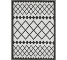 Tapis Extérieur Noir Et Blanc Scoobi 120x160 Cm Polypropylène