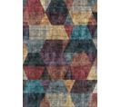 Tapis Salon Rectangulaire Lavable En Machine Motif Geometrique 80x150 cm - Stampa 2032 - Multicolore