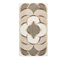 Tapis De Salon Rectangulaire Lavable En Machine A Motif Geometrique 160x230 Cm - Stampa 2263 - Creme