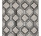 Tapis Extérieur Carré Au Motif Géometrique - Acapulco - 200x200 cm - Gris