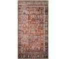 Tapis De Salon Vintage Motif Fleuris Rouge Bleu 80x150cm