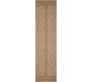 Tapis De Salon Intérieur Extérieur Rectangle Nature  Aspect Jute Marron 80x300cm