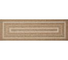 Tapis De Salon Intérieur Extérieur Rectangle Nature  Aspect Jute Blanc 60x180cm