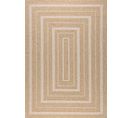 Tapis De Salon Intérieur Extérieur Rectangle Nature  Aspect Jute  Blanc 120x170cm