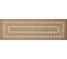 Tapis De Salon Intérieur Extérieur Rectangle Nature  Aspect Jute  Blanc 60x180cm