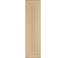 Tapis De Salon Intérieur Extérieur Rectangle Nature  Aspect Jute  Blanc 80x300cm