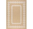 Tapis De Salon Intérieur Extérieur Rectangle Nature  Aspect Jute  Blanc 160x230cm