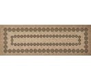 Tapis De Salon Intérieur Extérieur Rectangle Nature  Aspect Jute Noir 60x180cm