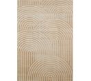 Tapis De Salon Beige Graphique Bianca 160x230 Cm