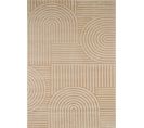 Tapis De Salon Beige Graphique Bianca 120x160 Cm