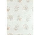 Tapis Enfant Ciel Étoilé - 160x230 Cm - Happy - Crème