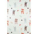 Tapis Chambre Enfant Motif Animaux - 160x230 Cm - Happy - Crème