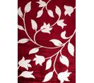 Tapis Salon - Motif Géométrique - 637 Rouge  - Poil Long- Oslo - 160x230 cm - 100% Polyester