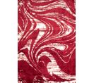 Tapis Salon - Motif Géométrique - 677 Rouge - Poil Long- Oslo - 120x160 cm - 100% Polyester