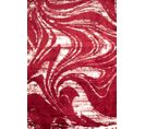 Tapis Salon - Motif Géométrique - 677 Rouge - Poil Long- Oslo - 160x230 cm - 100% Polyester