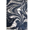 Tapis Salon - Motif Géométrique - 677 Bleu - Poil Long- Oslo - 160x230 cm - 100% Polyester