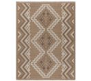 Tapis à Motif Ethnique Marron Intérieur Et Extérieur Tulum 160x230