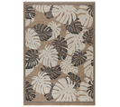 Tapis à Motif Feuille Noir Intérieur Et Extérieur Tulum 120x170