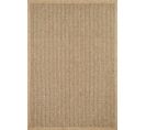 Tapis De Salon Intérieur Extérieur Nature  Aspect Jute Noir 160x230 Cm