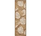 Tapis à Motif Feuille Jaune Intérieur Et Extérieur Tulum 60x180